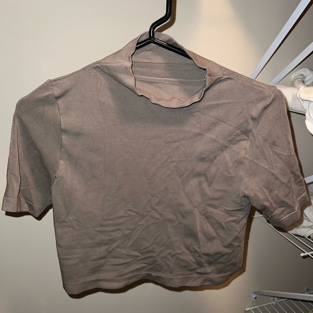 High neck crop top